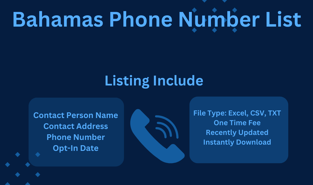 Bahamas Phone Number List