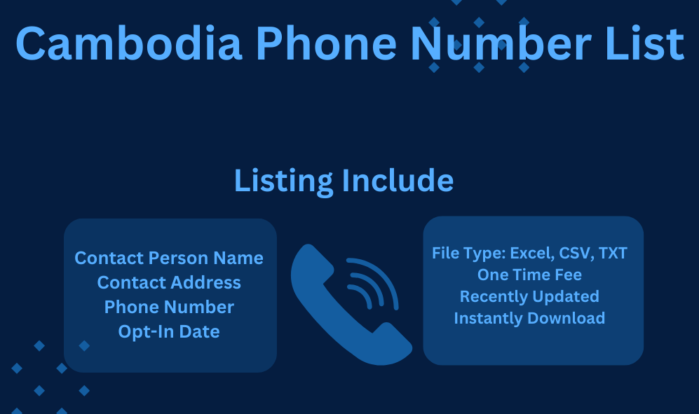 Cambodia Phone Number List