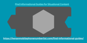 Find Informational Guides for Situational Content