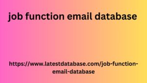 job function email database