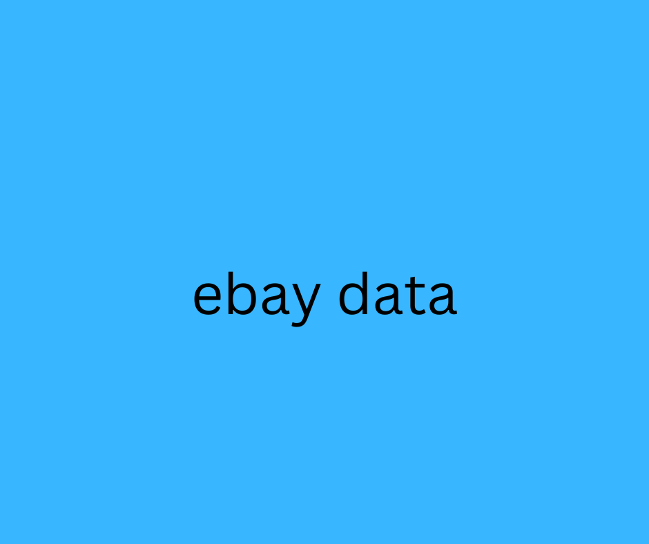 ebay data