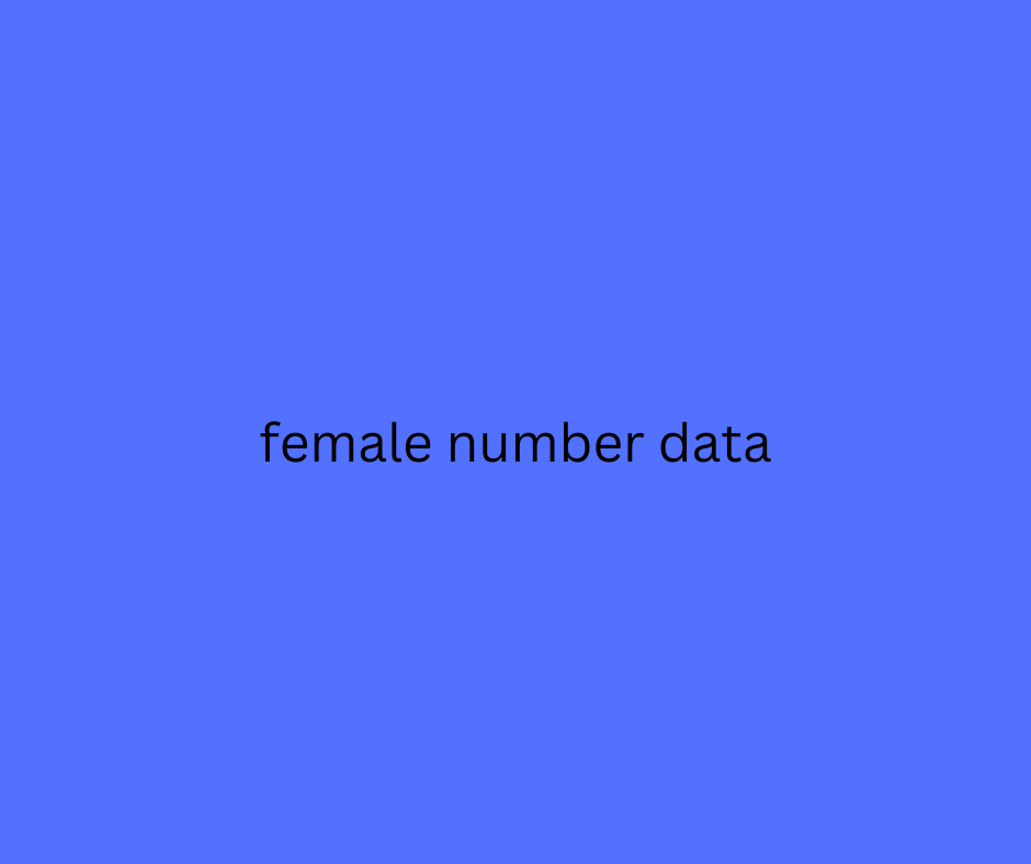 female number data