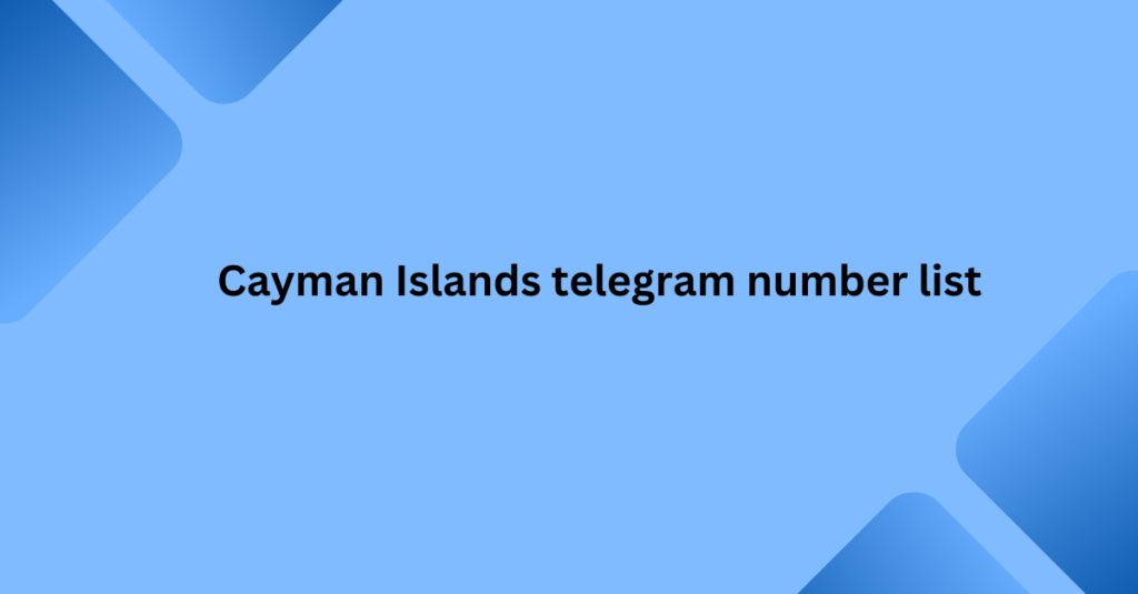 Cayman Islands telegram number list