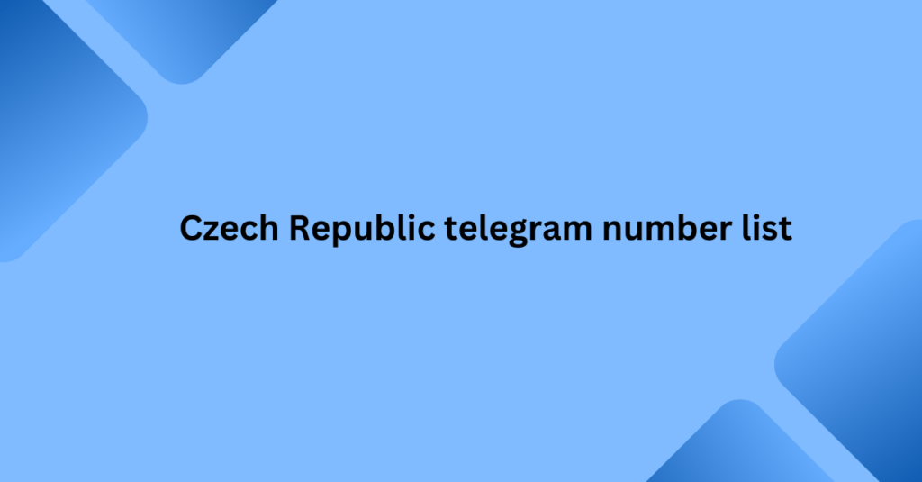 Czech Republic telegram number list