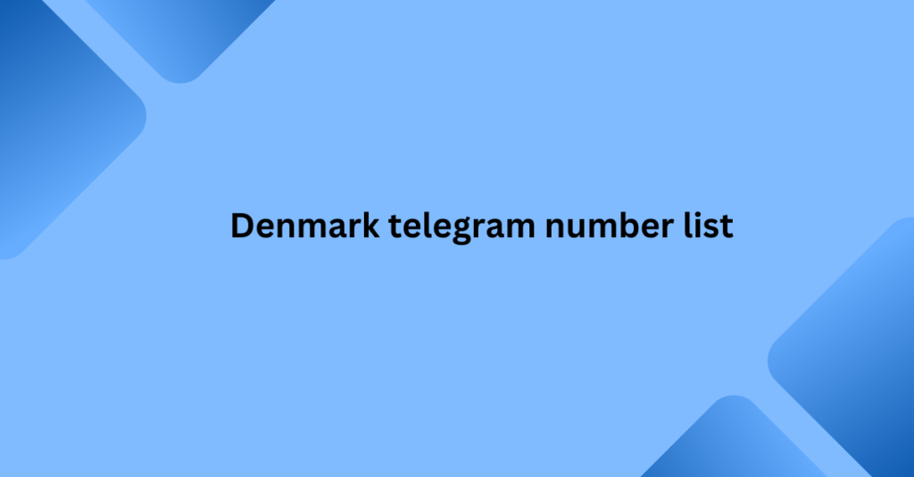 Denmark telegram number list