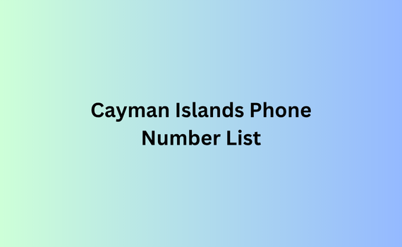Cayman Islands phone number list