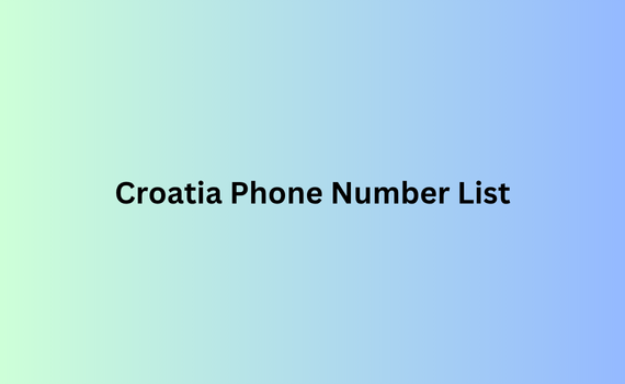 Croatia phone number list