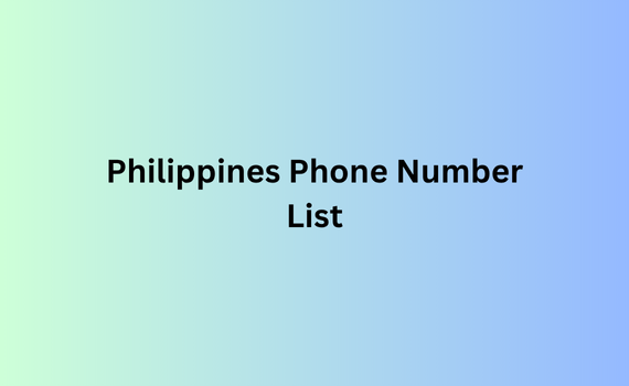Philippines phone number list