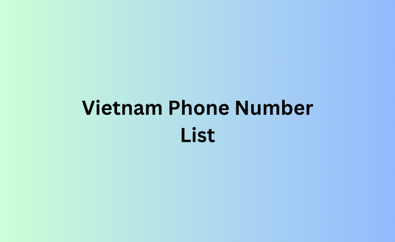 Vietnam phone number list